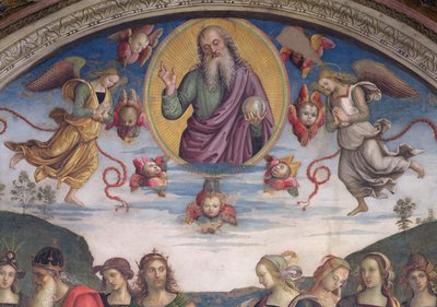 Il Padre Eterno in gloria con profeti e sibille, dalla Sala dell